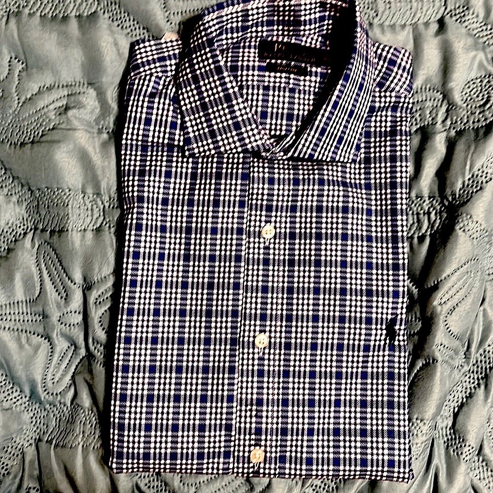 (220)New Mens long sleeve casual shirt by Polo Ralph Lauren. Size 15 1/2-34/35